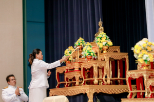มรภ.เทพสตรี จัดพิธีทำบุญทักษิณา เพื่อถวายเป็นพระราชกุศลและน้อมรำลึกในพระมหากรุณาธิคุณ รัชกาลที่ 9 เนื่องในวันนวมินทรมหาราช