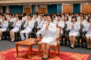 มรภ.เทพสตรี จัดพิธีทำบุญทักษิณา เพื่อถวายเป็นพระราชกุศลและน้อมรำลึกในพระมหากรุณาธิคุณ รัชกาลที่ 9 เนื่องในวันนวมินทรมหาราช