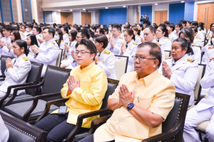 มรภ.เทพสตรี จัดพิธีทำบุญทักษิณา เพื่อถวายเป็นพระราชกุศลและน้อมรำลึกในพระมหากรุณาธิคุณ รัชกาลที่ 9 เนื่องในวันนวมินทรมหาราช