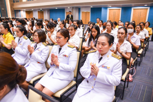 มรภ.เทพสตรี จัดพิธีทำบุญทักษิณา เพื่อถวายเป็นพระราชกุศลและน้อมรำลึกในพระมหากรุณาธิคุณ รัชกาลที่ 9 เนื่องในวันนวมินทรมหาราช