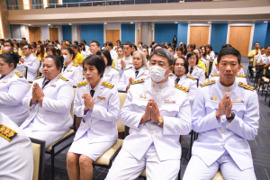 มรภ.เทพสตรี จัดพิธีทำบุญทักษิณา เพื่อถวายเป็นพระราชกุศลและน้อมรำลึกในพระมหากรุณาธิคุณ รัชกาลที่ 9 เนื่องในวันนวมินทรมหาราช