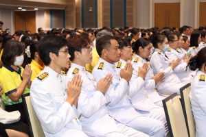 มรภ.เทพสตรี จัดพิธีทำบุญทักษิณา เพื่อถวายเป็นพระราชกุศลและน้อมรำลึกในพระมหากรุณาธิคุณ รัชกาลที่ 9 เนื่องในวันนวมินทรมหาราช