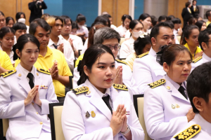 มรภ.เทพสตรี จัดพิธีทำบุญทักษิณา เพื่อถวายเป็นพระราชกุศลและน้อมรำลึกในพระมหากรุณาธิคุณ รัชกาลที่ 9 เนื่องในวันนวมินทรมหาราช