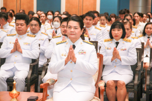 มรภ.เทพสตรี จัดพิธีทำบุญทักษิณา เพื่อถวายเป็นพระราชกุศลและน้อมรำลึกในพระมหากรุณาธิคุณ รัชกาลที่ 9 เนื่องในวันนวมินทรมหาราช