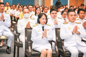 มรภ.เทพสตรี จัดพิธีทำบุญทักษิณา เพื่อถวายเป็นพระราชกุศลและน้อมรำลึกในพระมหากรุณาธิคุณ รัชกาลที่ 9 เนื่องในวันนวมินทรมหาราช