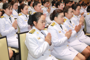 มรภ.เทพสตรี จัดพิธีทำบุญทักษิณา เพื่อถวายเป็นพระราชกุศลและน้อมรำลึกในพระมหากรุณาธิคุณ รัชกาลที่ 9 เนื่องในวันนวมินทรมหาราช