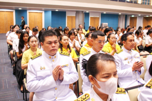 มรภ.เทพสตรี จัดพิธีทำบุญทักษิณา เพื่อถวายเป็นพระราชกุศลและน้อมรำลึกในพระมหากรุณาธิคุณ รัชกาลที่ 9 เนื่องในวันนวมินทรมหาราช