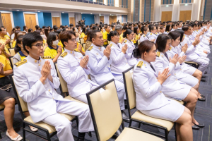 มรภ.เทพสตรี จัดพิธีทำบุญทักษิณา เพื่อถวายเป็นพระราชกุศลและน้อมรำลึกในพระมหากรุณาธิคุณ รัชกาลที่ 9 เนื่องในวันนวมินทรมหาราช