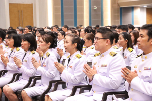 มรภ.เทพสตรี จัดพิธีทำบุญทักษิณา เพื่อถวายเป็นพระราชกุศลและน้อมรำลึกในพระมหากรุณาธิคุณ รัชกาลที่ 9 เนื่องในวันนวมินทรมหาราช