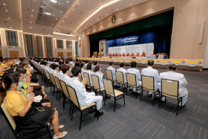 มรภ.เทพสตรี จัดพิธีทำบุญทักษิณา เพื่อถวายเป็นพระราชกุศลและน้อมรำลึกในพระมหากรุณาธิคุณ รัชกาลที่ 9 เนื่องในวันนวมินทรมหาราช