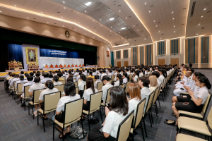 มรภ.เทพสตรี จัดพิธีทำบุญทักษิณา เพื่อถวายเป็นพระราชกุศลและน้อมรำลึกในพระมหากรุณาธิคุณ รัชกาลที่ 9 เนื่องในวันนวมินทรมหาราช