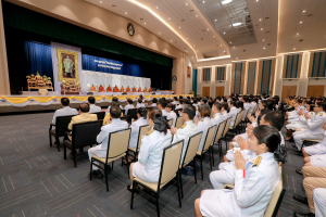 มรภ.เทพสตรี จัดพิธีทำบุญทักษิณา เพื่อถวายเป็นพระราชกุศลและน้อมรำลึกในพระมหากรุณาธิคุณ รัชกาลที่ 9 เนื่องในวันนวมินทรมหาราช