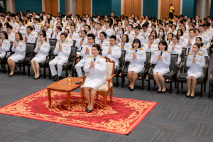 มรภ.เทพสตรี จัดพิธีทำบุญทักษิณา เพื่อถวายเป็นพระราชกุศลและน้อมรำลึกในพระมหากรุณาธิคุณ รัชกาลที่ 9 เนื่องในวันนวมินทรมหาราช