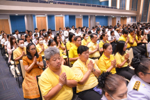 มรภ.เทพสตรี จัดพิธีทำบุญทักษิณา เพื่อถวายเป็นพระราชกุศลและน้อมรำลึกในพระมหากรุณาธิคุณ รัชกาลที่ 9 เนื่องในวันนวมินทรมหาราช