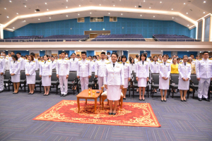 มรภ.เทพสตรี จัดพิธีทำบุญทักษิณา เพื่อถวายเป็นพระราชกุศลและน้อมรำลึกในพระมหากรุณาธิคุณ รัชกาลที่ 9 เนื่องในวันนวมินทรมหาราช
