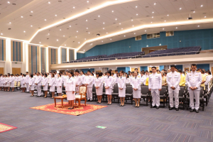 มรภ.เทพสตรี จัดพิธีทำบุญทักษิณา เพื่อถวายเป็นพระราชกุศลและน้อมรำลึกในพระมหากรุณาธิคุณ รัชกาลที่ 9 เนื่องในวันนวมินทรมหาราช