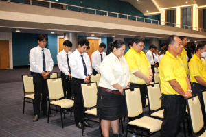 มรภ.เทพสตรี จัดพิธีทำบุญทักษิณา เพื่อถวายเป็นพระราชกุศลและน้อมรำลึกในพระมหากรุณาธิคุณ รัชกาลที่ 9 เนื่องในวันนวมินทรมหาราช