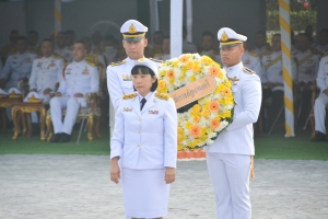 มรภ.เทพสตรี ร่วมพิธีบำเพ็ญกุศลถวายเป็นพระราชกุศล เนื่องในวันนวมินทรมหาราช ณ ศูนย์การทหารปืนใหญ่