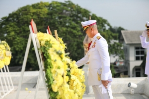 มรภ.เทพสตรี ร่วมพิธีบำเพ็ญกุศลถวายเป็นพระราชกุศล เนื่องในวันนวมินทรมหาราช ณ ศูนย์การทหารปืนใหญ่