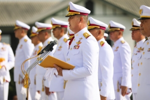 มรภ.เทพสตรี ร่วมพิธีบำเพ็ญกุศลถวายเป็นพระราชกุศล เนื่องในวันนวมินทรมหาราช ณ ศูนย์การทหารปืนใหญ่