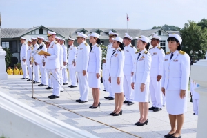 มรภ.เทพสตรี ร่วมพิธีบำเพ็ญกุศลถวายเป็นพระราชกุศล เนื่องในวันนวมินทรมหาราช ณ ศูนย์การทหารปืนใหญ่