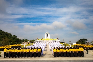 มรภ.เทพสตรี ร่วมพิธีบำเพ็ญกุศลถวายเป็นพระราชกุศล เนื่องในวันนวมินทรมหาราช ณ ศูนย์การทหารปืนใหญ่