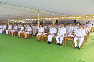 มรภ.เทพสตรี ร่วมพิธีบำเพ็ญกุศลถวายเป็นพระราชกุศล เนื่องในวันนวมินทรมหาราช ณ ศูนย์การทหารปืนใหญ่
