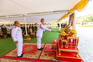 มรภ.เทพสตรี ร่วมพิธีบำเพ็ญกุศลถวายเป็นพระราชกุศล เนื่องในวันนวมินทรมหาราช ณ ศูนย์การทหารปืนใหญ่