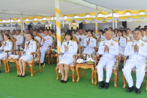 มรภ.เทพสตรี ร่วมพิธีบำเพ็ญกุศลถวายเป็นพระราชกุศล เนื่องในวันนวมินทรมหาราช ณ ศูนย์การทหารปืนใหญ่