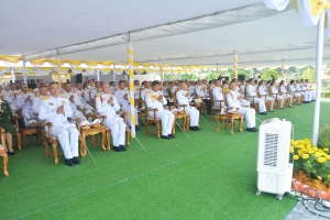 มรภ.เทพสตรี ร่วมพิธีบำเพ็ญกุศลถวายเป็นพระราชกุศล เนื่องในวันนวมินทรมหาราช ณ ศูนย์การทหารปืนใหญ่