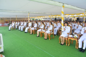 มรภ.เทพสตรี ร่วมพิธีบำเพ็ญกุศลถวายเป็นพระราชกุศล เนื่องในวันนวมินทรมหาราช ณ ศูนย์การทหารปืนใหญ่