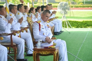 มรภ.เทพสตรี ร่วมพิธีบำเพ็ญกุศลถวายเป็นพระราชกุศล เนื่องในวันนวมินทรมหาราช ณ ศูนย์การทหารปืนใหญ่