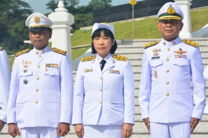 มรภ.เทพสตรี ร่วมพิธีบำเพ็ญกุศลถวายเป็นพระราชกุศล เนื่องในวันนวมินทรมหาราช ณ ศูนย์การทหารปืนใหญ่