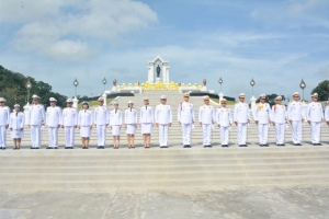 มรภ.เทพสตรี ร่วมพิธีบำเพ็ญกุศลถวายเป็นพระราชกุศล เนื่องในวันนวมินทรมหาราช ณ ศูนย์การทหารปืนใหญ่