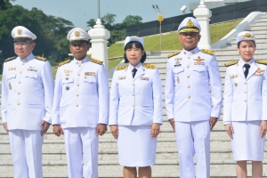 มรภ.เทพสตรี ร่วมพิธีบำเพ็ญกุศลถวายเป็นพระราชกุศล เนื่องในวันนวมินทรมหาราช ณ ศูนย์การทหารปืนใหญ่
