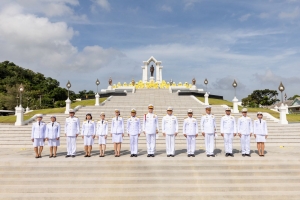 มรภ.เทพสตรี ร่วมพิธีบำเพ็ญกุศลถวายเป็นพระราชกุศล เนื่องในวันนวมินทรมหาราช ณ ศูนย์การทหารปืนใหญ่
