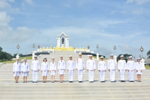มรภ.เทพสตรี ร่วมพิธีบำเพ็ญกุศลถวายเป็นพระราชกุศล เนื่องในวันนวมินทรมหาราช ณ ศูนย์การทหารปืนใหญ่