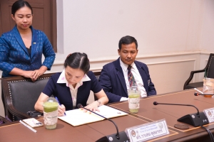 พิธีลงนามบันทึกข้อตกลงความร่วมมือทางวิชาการ ระหว่าง มรภ.เทพสตรี กับ รร.บรรจงรัตน์