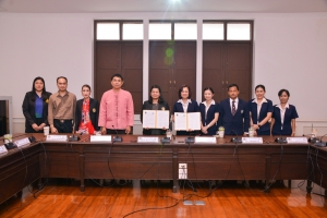 พิธีลงนามบันทึกข้อตกลงความร่วมมือทางวิชาการ ระหว่าง มรภ.เทพสตรี กับ รร.บรรจงรัตน์