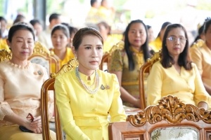 มรภ.เทพสตรี ร่วมพิธีเจริญพระพุทธมนต์เฉลิมพระเกียรติ ถวายพระพรชัยมงคลแด่ พระบาทสมเด็จพระเจ้าอยู่หัว เนื่องในโอกาสมหามงคลเฉลิมพระชนมพรรษา 6 รอบ 28 กรกฎาคม 2567 ครั้งที่ 10