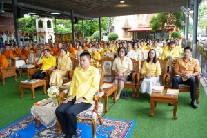 มรภ.เทพสตรี ร่วมพิธีเจริญพระพุทธมนต์เฉลิมพระเกียรติ ถวายพระพรชัยมงคลแด่ พระบาทสมเด็จพระเจ้าอยู่หัว เนื่องในโอกาสมหามงคลเฉลิมพระชนมพรรษา 6 รอบ 28 กรกฎาคม 2567 ครั้งที่ 10