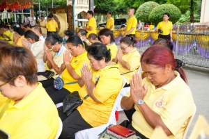 มรภ.เทพสตรี ร่วมพิธีเจริญพระพุทธมนต์เฉลิมพระเกียรติ ถวายพระพรชัยมงคลแด่ พระบาทสมเด็จพระเจ้าอยู่หัว เนื่องในโอกาสมหามงคลเฉลิมพระชนมพรรษา 6 รอบ 28 กรกฎาคม 2567 ครั้งที่ 10