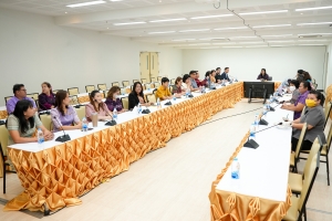 คณะวิทยาการจัดการจัดประชุม กำกับ ติดตาม ประเมินผลและเผยแพร่ผลการดำเนินงานโครงการยกระดับมาตรฐานผลิตภัณฑ์ชุมชนยั่งยืนฯ