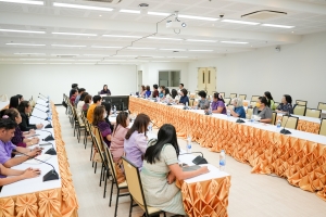 คณะวิทยาการจัดการจัดประชุม กำกับ ติดตาม ประเมินผลและเผยแพร่ผลการดำเนินงานโครงการยกระดับมาตรฐานผลิตภัณฑ์ชุมชนยั่งยืนฯ