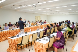 คณะวิทยาการจัดการจัดประชุม กำกับ ติดตาม ประเมินผลและเผยแพร่ผลการดำเนินงานโครงการยกระดับมาตรฐานผลิตภัณฑ์ชุมชนยั่งยืนฯ