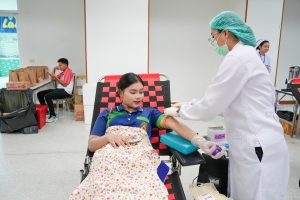 มรภ.เทพสตรี จัดโครงการบริจาคโลหิต ถวายเป็นพระราชกุศลแด่ รัชกาลที่ 9