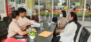 สนง.จัดการทรัพย์สินและรายได้ มรภ.เทพสตรี จับมือ สนง.จัดหางาน จ.ลพบุรี จัดพื้นที่ภายในมหาวิทยาลัยสำหรับผู้พิการหรือผู้ดูแลผู้พิการจำหน่ายเครื่องดื่มและอาหารว่าง