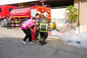คณะมนุษยศาสตร์ฯ จัดอบรมฝึกซ้อมเผชิญเหตุอัคคีภัย