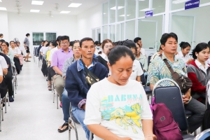 กองพัฒนานักศึกษาจัดประชุมชี้แจงรายละเอียดการสะสมชั่วโมงกิจกรรม และการลงนามในแบบยืนยันการกู้ยืมเงิน กยศ.