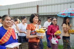มรภ.เทพสตรี ร่วมโครงการสืบสานประเพณีลอยกระทง บุญผ้าป่าข้าวเม่าทอด ของเทศบาลตำบลป่าตาล